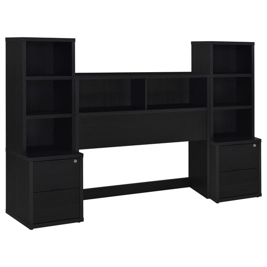 Westpark 3-piece Full Bedroom Set Bookcase Headboard Black