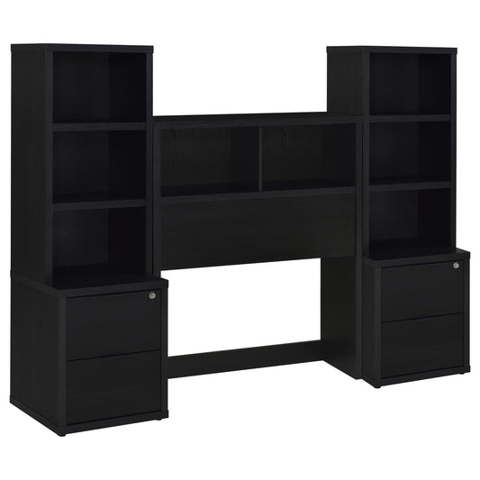 Westpark 3-piece Twin Bedroom Set Bookcase Headboard Black