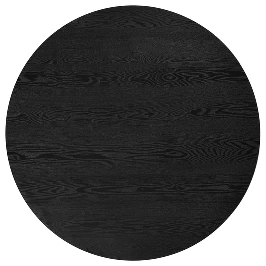 Hamlyn 43-inch Round Wood Dining Room Table Black