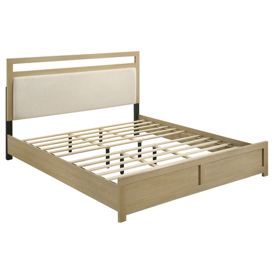 Hendricks 5-piece Eastern King Bedroom Set Light Oak