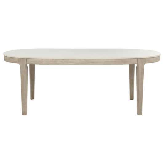 Lucaire 84-inch Cultured Marble Top Dining Table Honed Cream