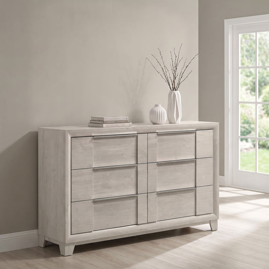 Farre 6-drawer Dresser Washed Grey