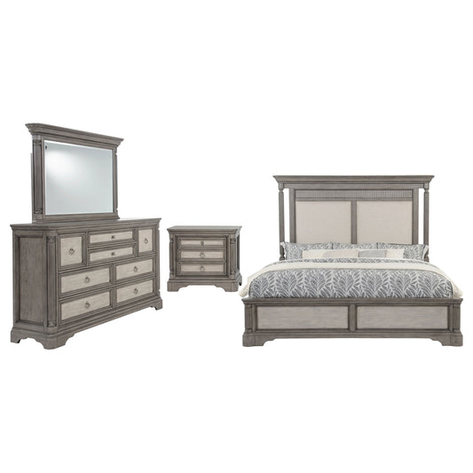 Cresswell 4-piece Queen Bedroom Set Weathered Taupe