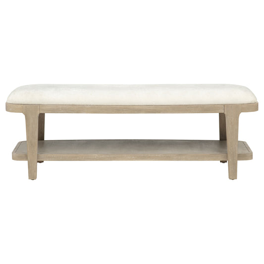 Lucaire Upholstered Bedroom Bench Sandstone
