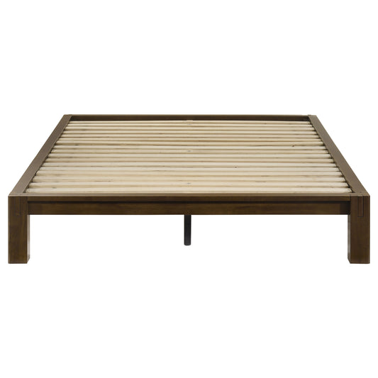 Gislen Full Easy Assembly Wood Platform Bed Walnut
