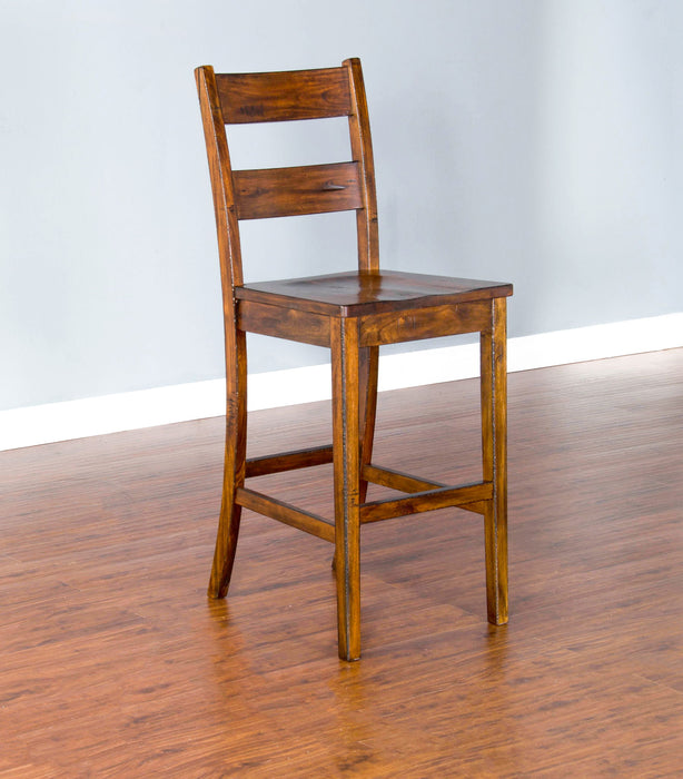 Tuscany - 40" Ladderback Chair With Wood Seat (Set of 2) - Vintage Mocha