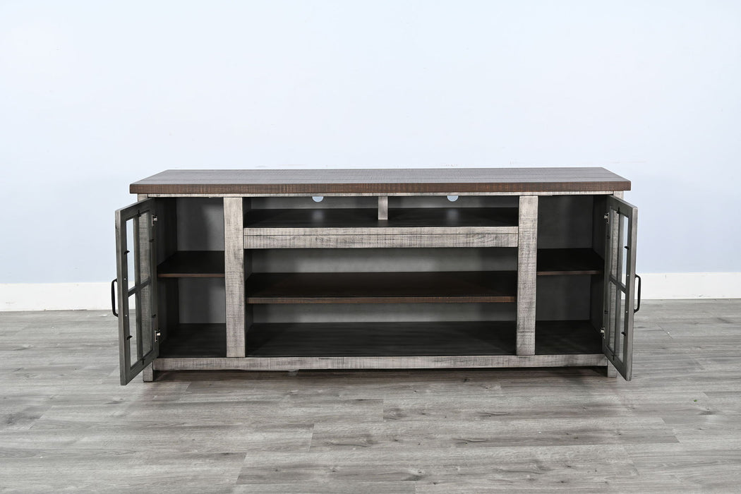 Homestead Hills - Media Console - Tobacco Leaf / Gray