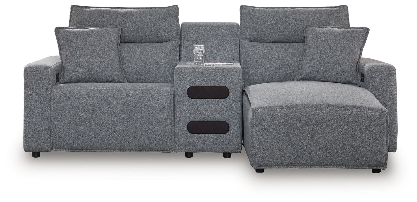 Modmax II - Reclining Sectional - Salt And Pepper