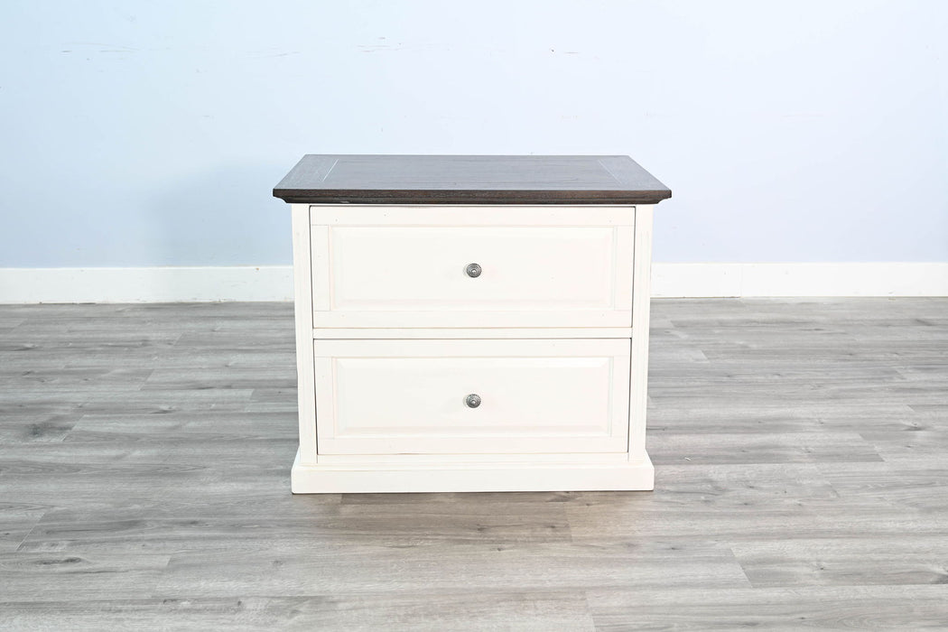 Carriage House - File Cabinet - Cottage White / Europen Dark