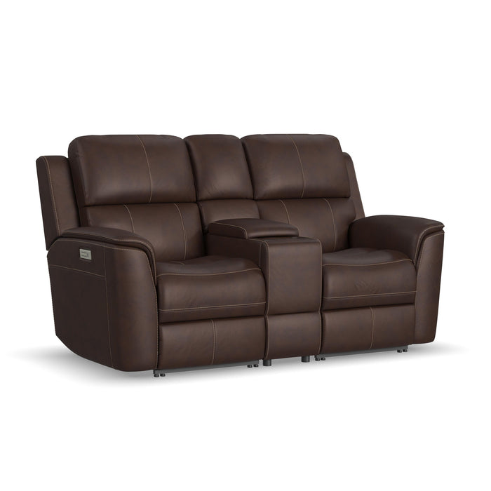 Henry - Power Reclining Loveseat With Console & Power Headrests & Lumbar
