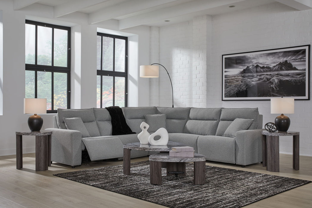 Modmax II - Reclining Sectional - Salt And Pepper