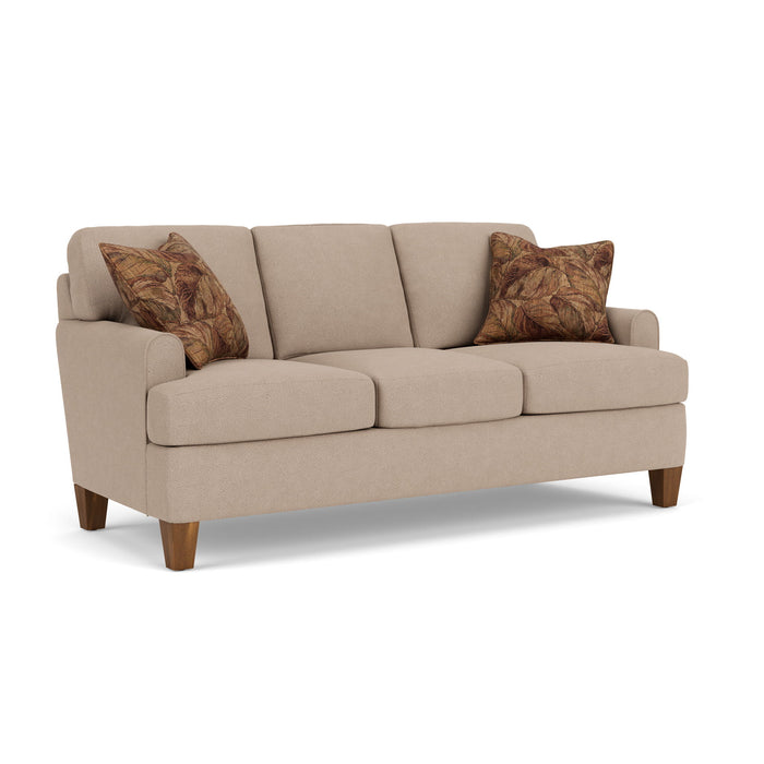 Moxy - Fabric Sofa, T-Shaped Seat Cushion, Rounded Mailbox Arms