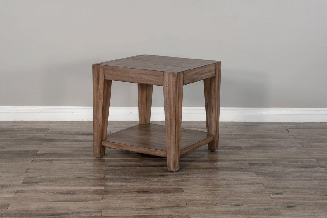 Doe Valley - Mahogany Wood Coffee Table With Casters