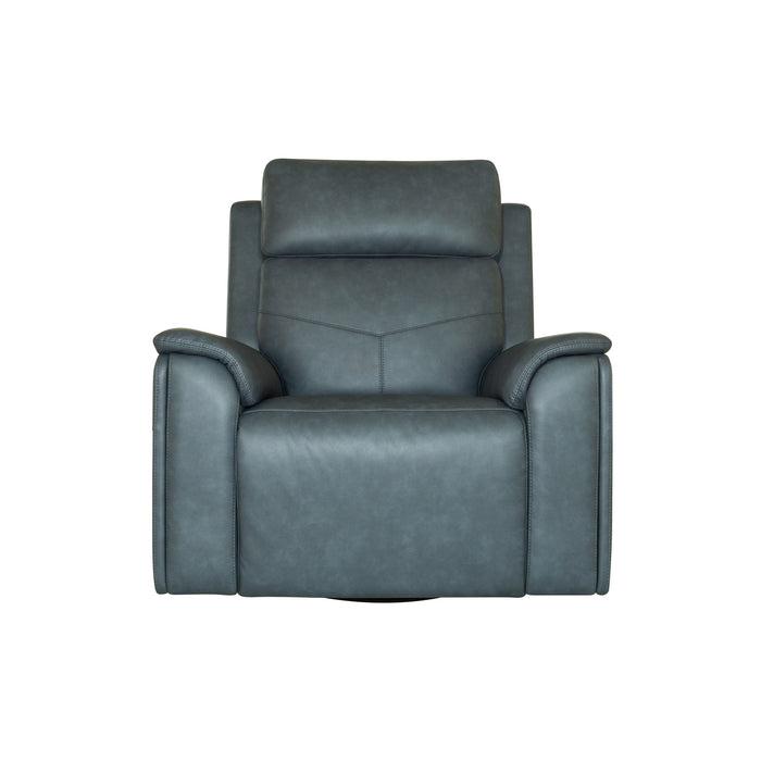 Vernon - Power Swivel Gliding Recliner With Power Headrest, Lumbar, Heat & Massage