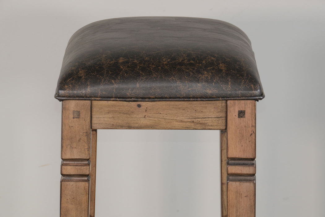 Doe Valley - Backless Stool With Cushion Seat (Set of 2) - Buckskin