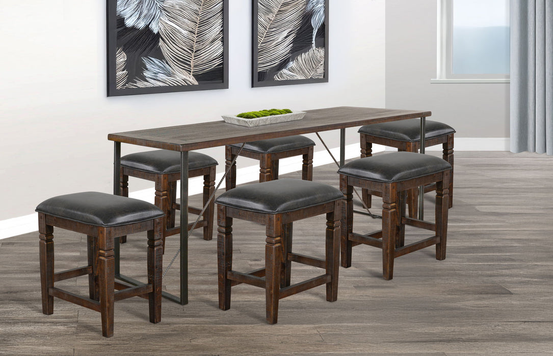 Homestead - Newport Counter Height Friendship Table - Tobacco Leaf