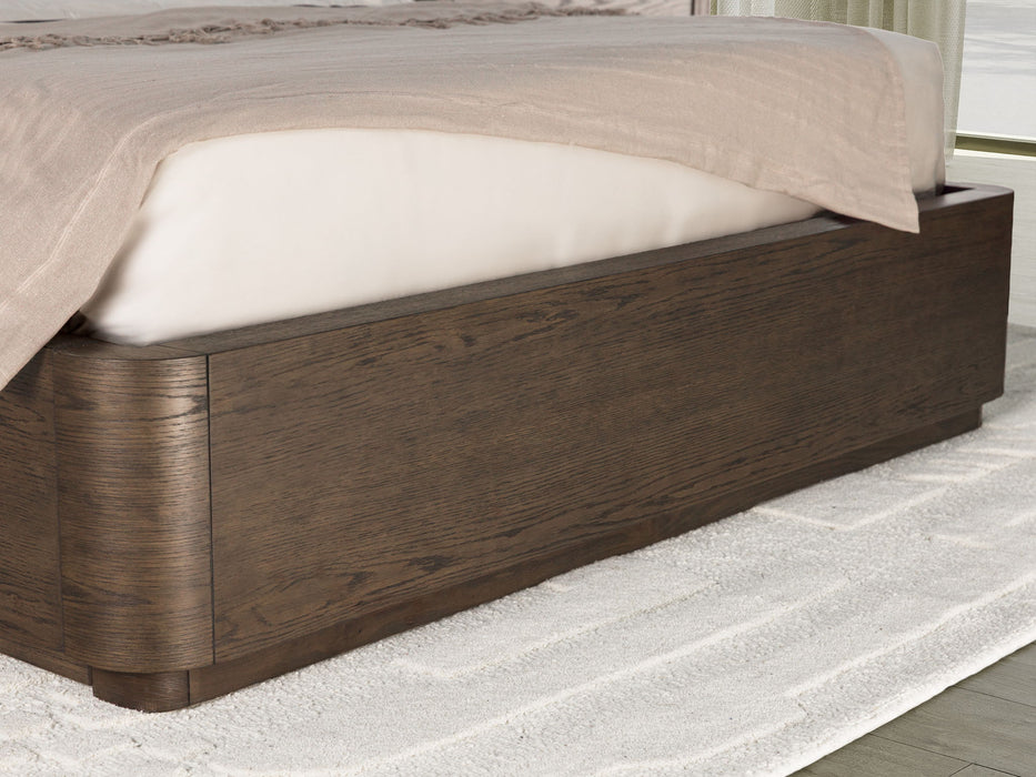 Athens - Queen Panel Bed - Dark Brown
