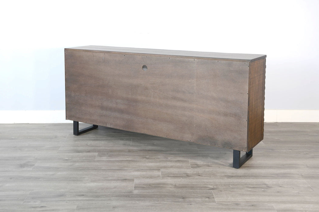 Homestead - Sled 72" Media Console - Tobacco Leaf