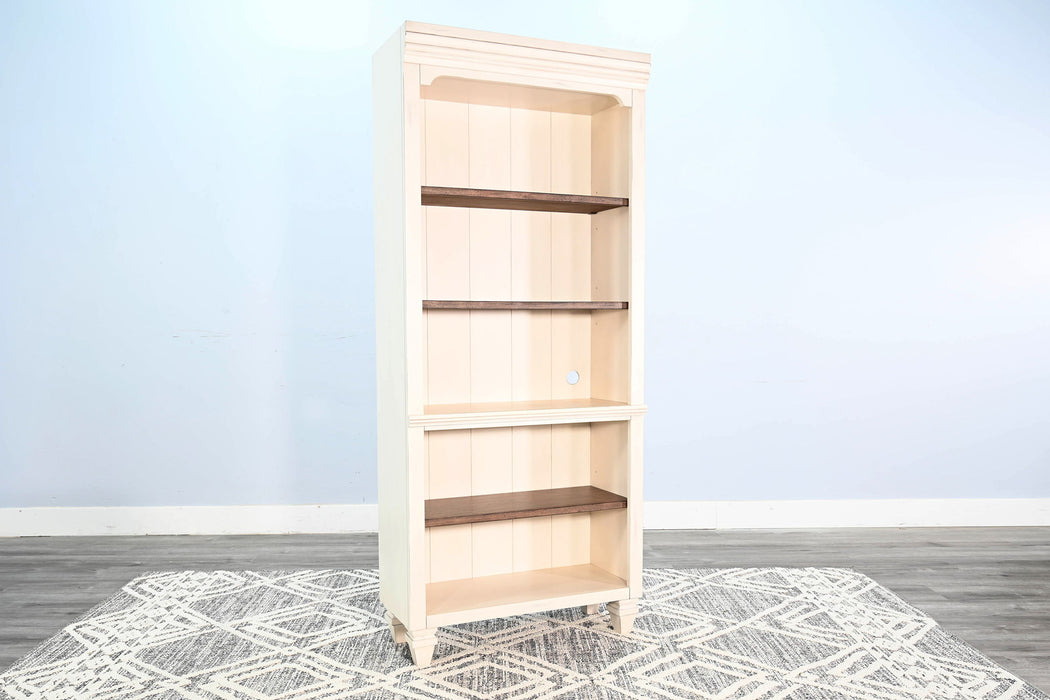 Pasadena - Bookcase Open - Buckskin / Marble White
