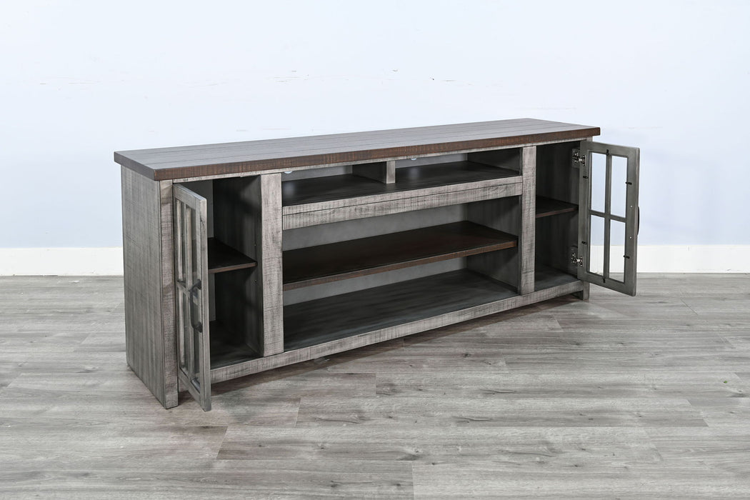 Homestead Hills - Media Console - Tobacco Leaf / Gray