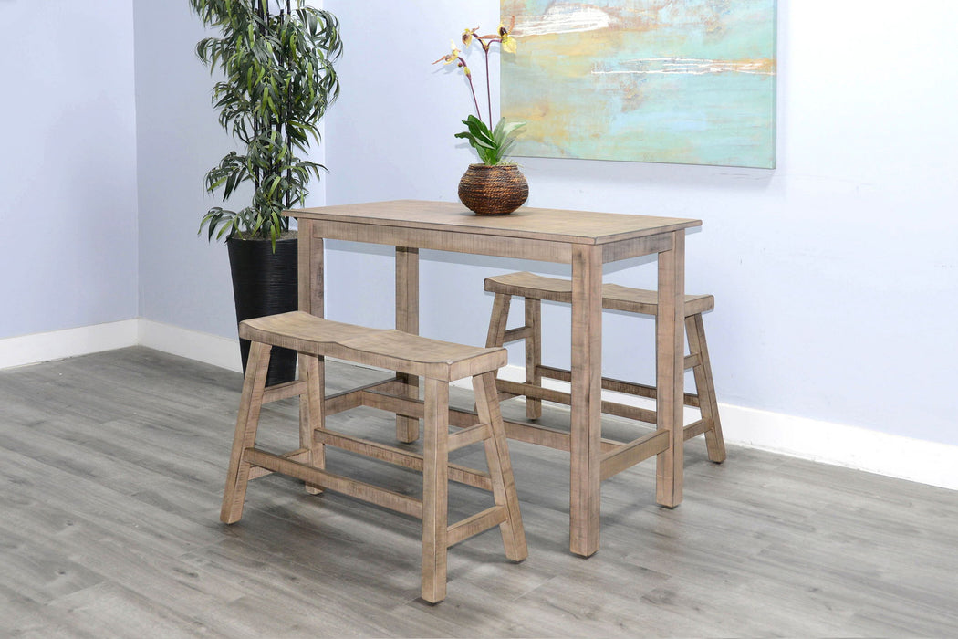 Marina - Bench With Wood Seat