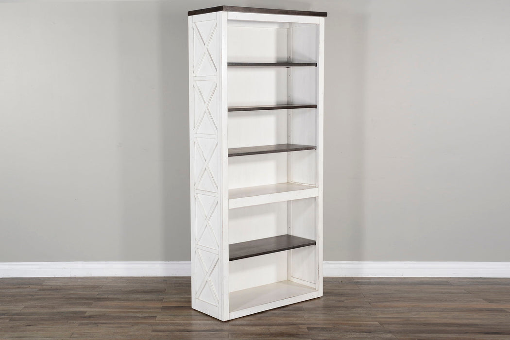 Carriage House - Bookcase / Open - Cottage White / Europen Dark