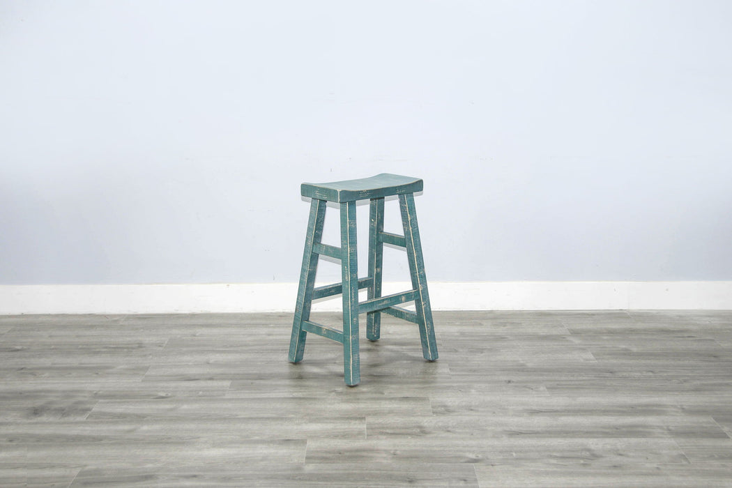 Marina - Stool With Wood Seat (Set of 2)