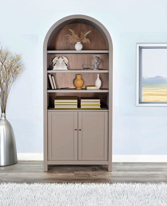 Arched Display Cabinet With Doors