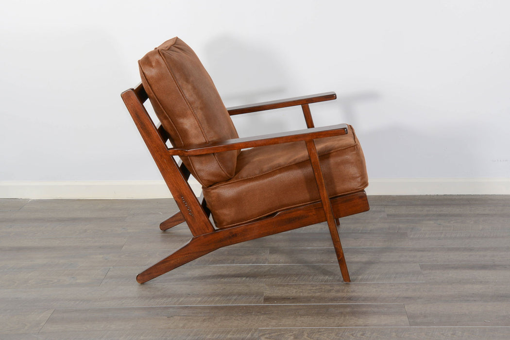 Santa Fe - Mahogany Accent Chair With Cushions - Dark Chocolate