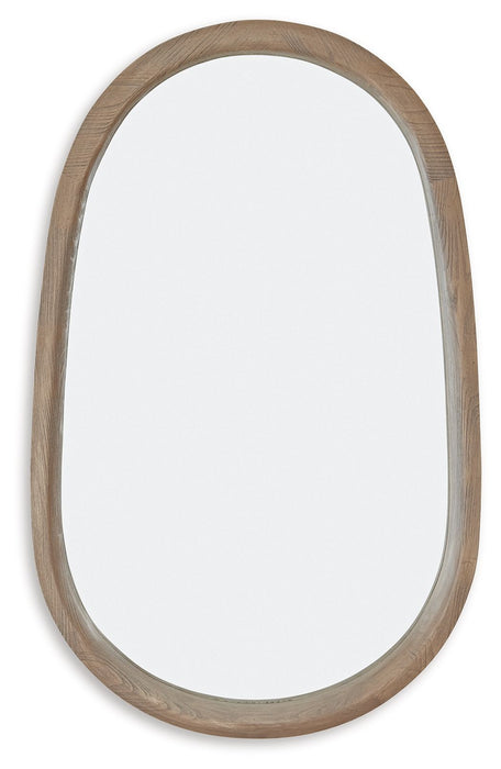 Aarilynn - Accent Mirror - Antique Brown