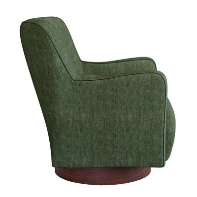 Clara - Accent Chair With Swivel - Fern Moss