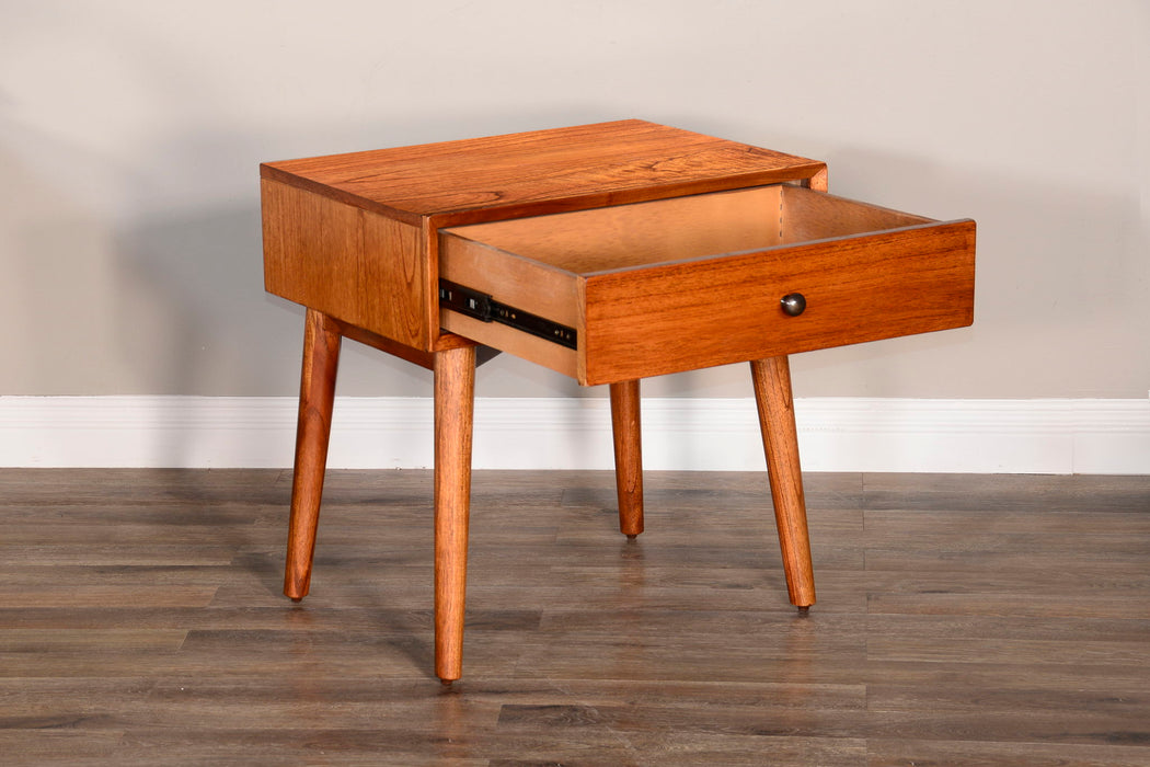 American Modern - Mitred Solid Wood Nightstand - Cinnamon