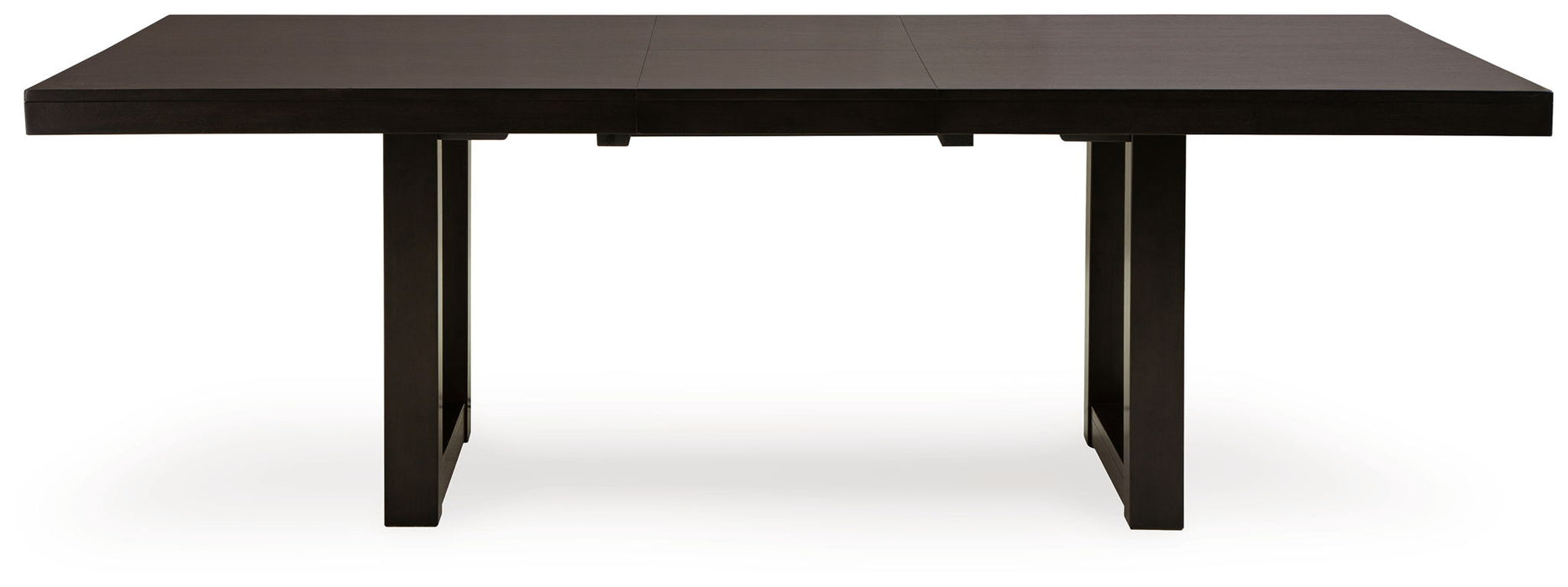 Neymorton - Rectangular Dining Room Butterfly Extension Table - Dark Grayish Brown