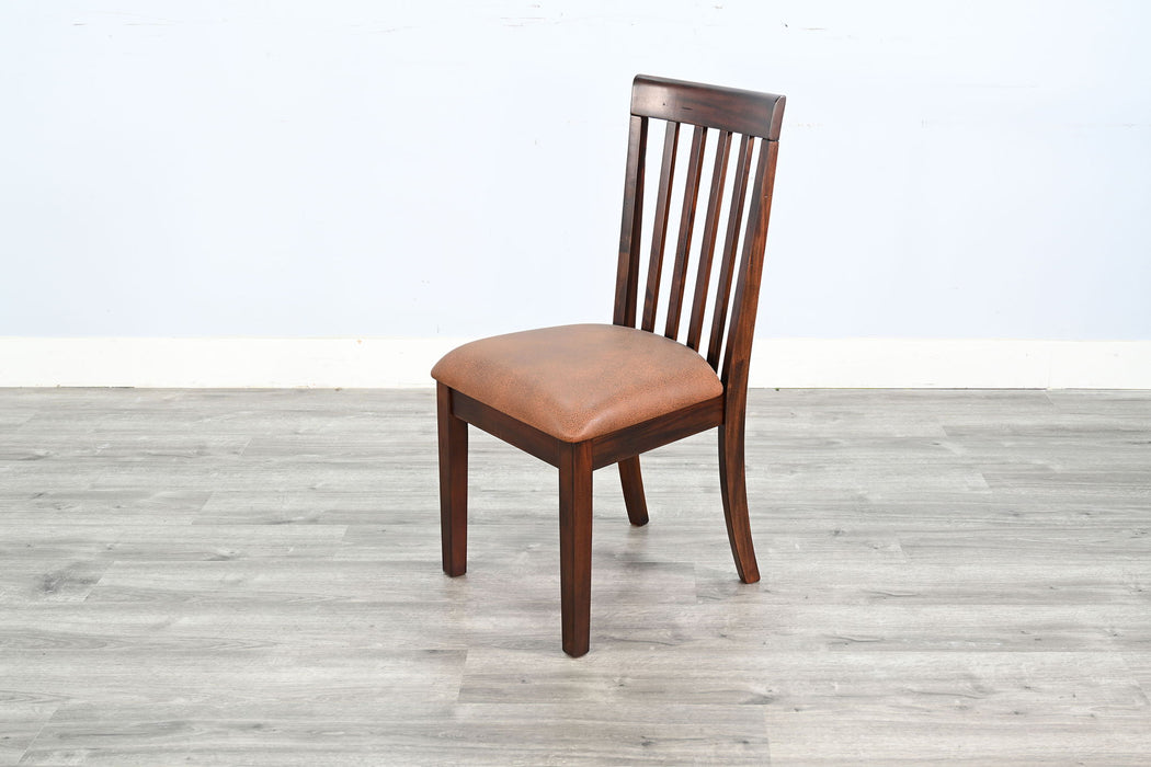 Santa Fe - Cushioned Slatback Dining Chair (Set of 2) - Dark Chocolate