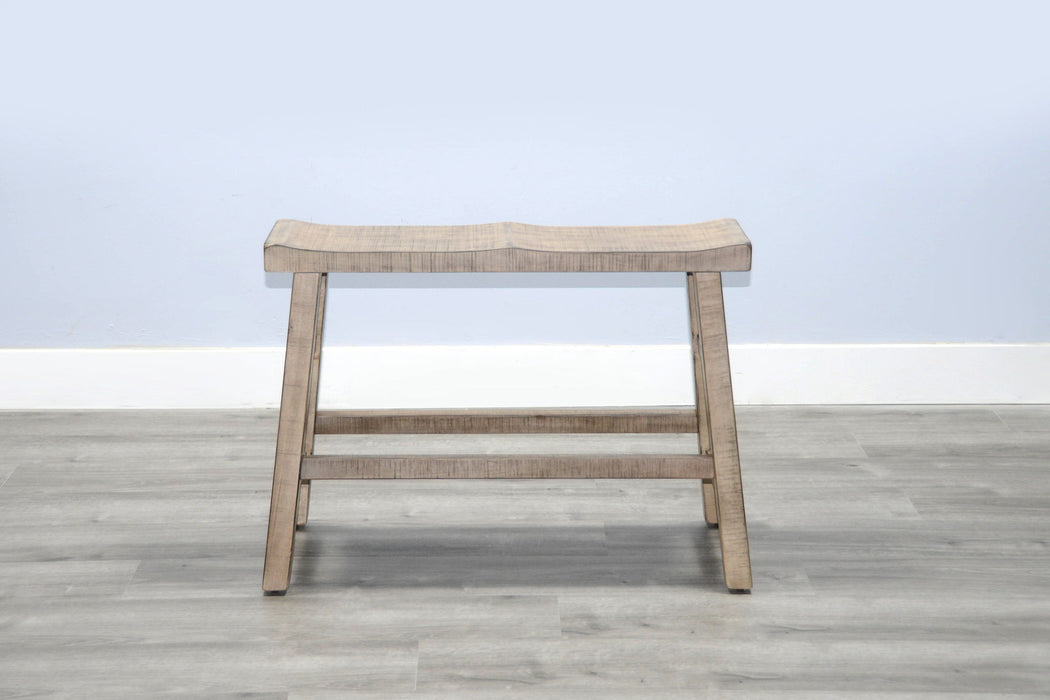 Marina - Bench With Wood Seat