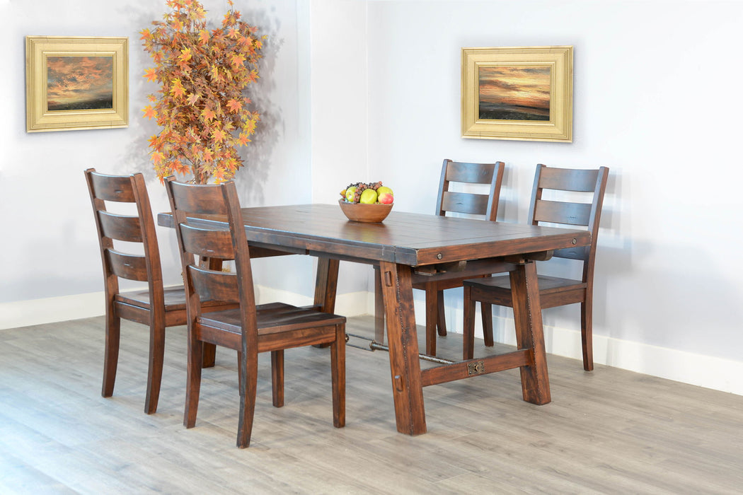 Tuscany - Dining Table With Extensions With Turnbuckle - Vintage Mocha