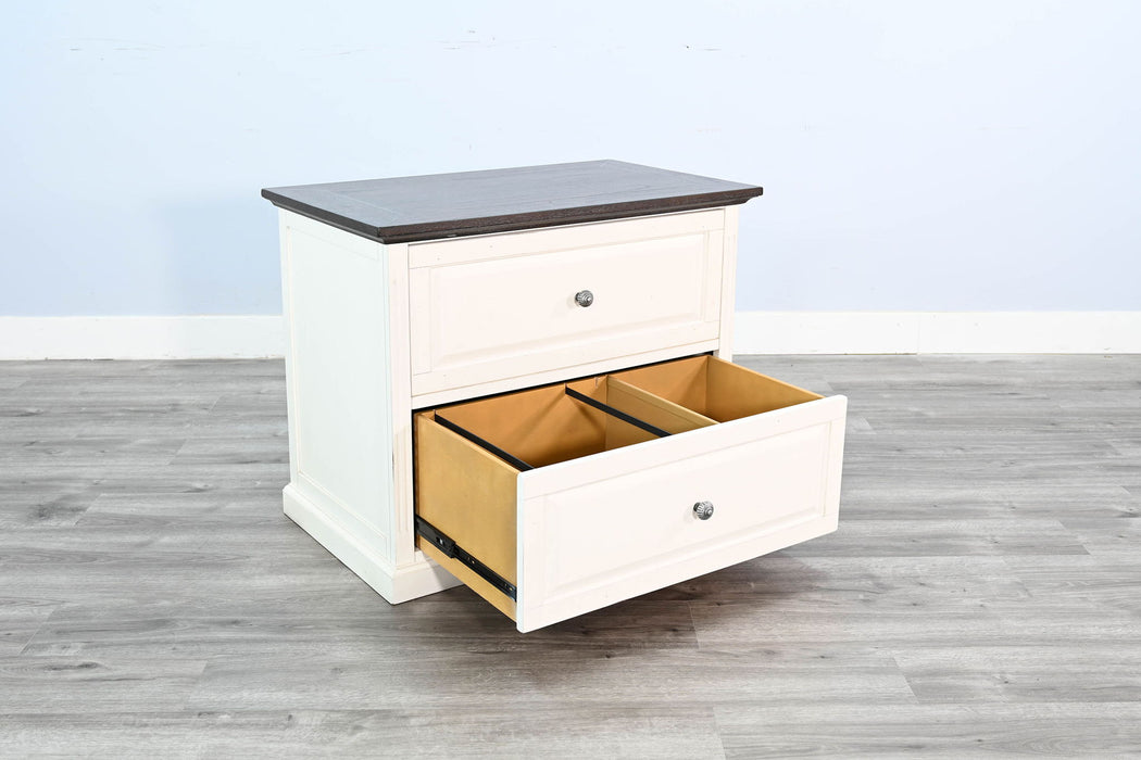 Carriage House - File Cabinet - Cottage White / Europen Dark