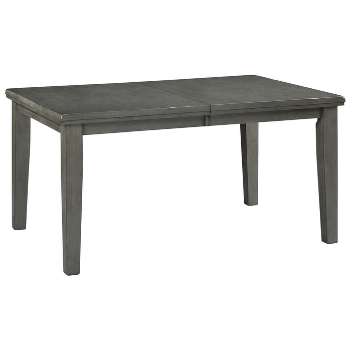 Hallanden - Rectangular Dining Room Butterfly Extension Table - Gray