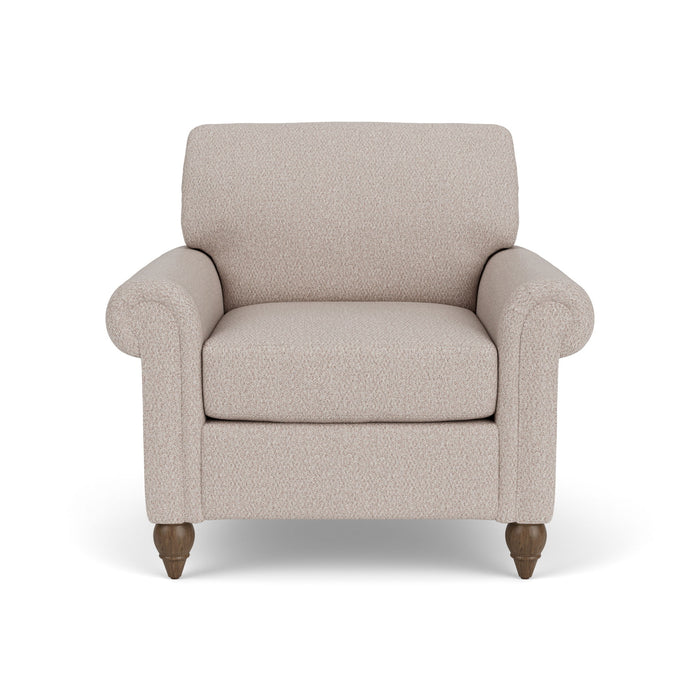 Moxy - Fabric Chair With Rolled Arms