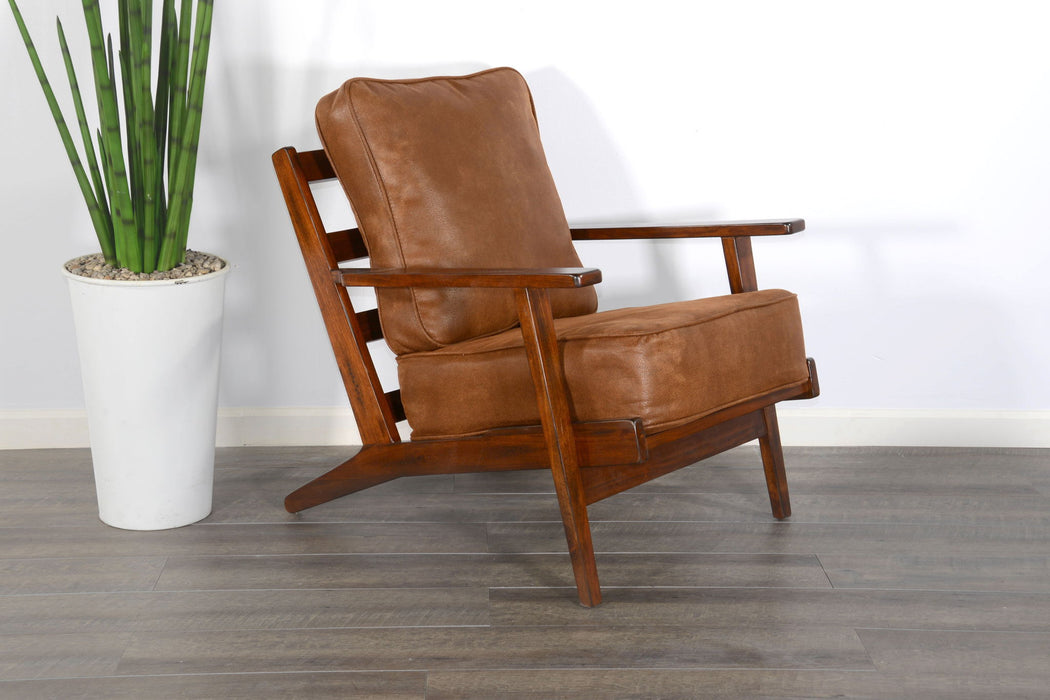 Santa Fe - Mahogany Accent Chair With Cushions - Dark Chocolate