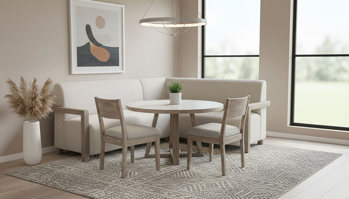 Gibson - Breakfast Nook Sofa Bench Set - Wheat