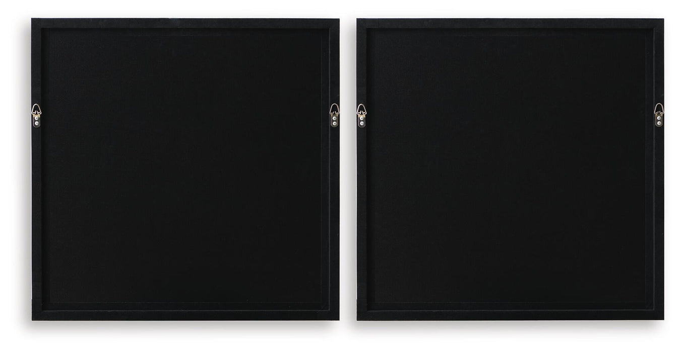 Downyard - Wall Art Set (Set of 2) - Black / Beige