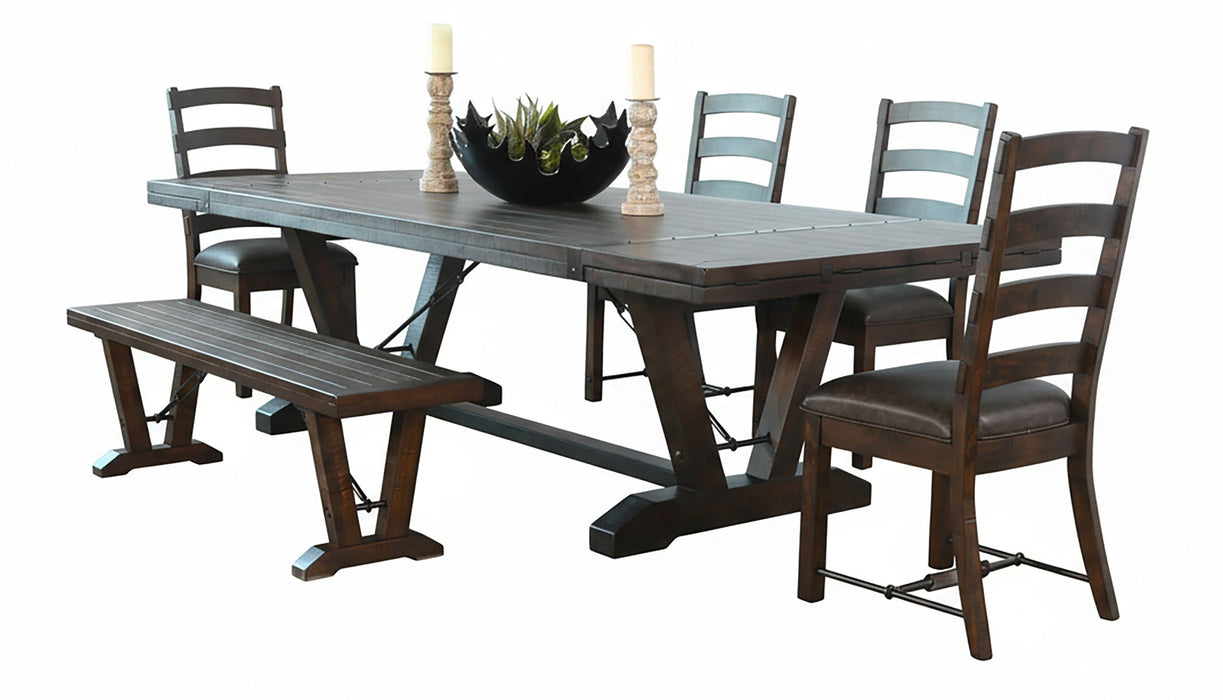 Homestead - Bench With Turnbuckles - Tobacco Leaf
