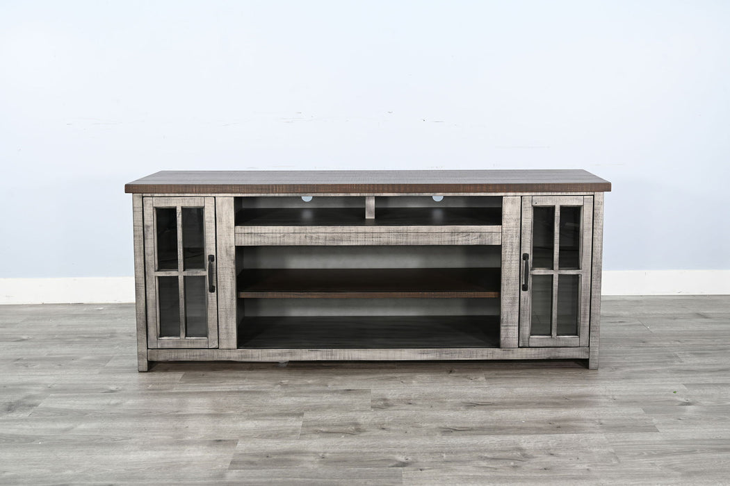 Homestead Hills - Media Console - Tobacco Leaf / Gray
