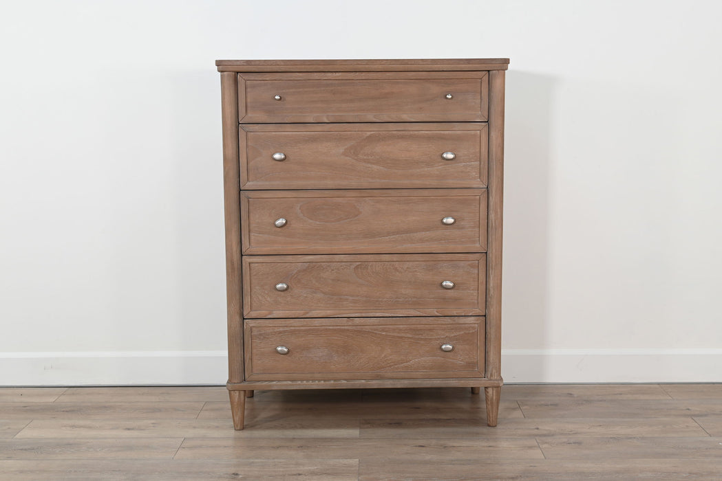 5-Drawer Chest With Tapered Legs - Oak Grove