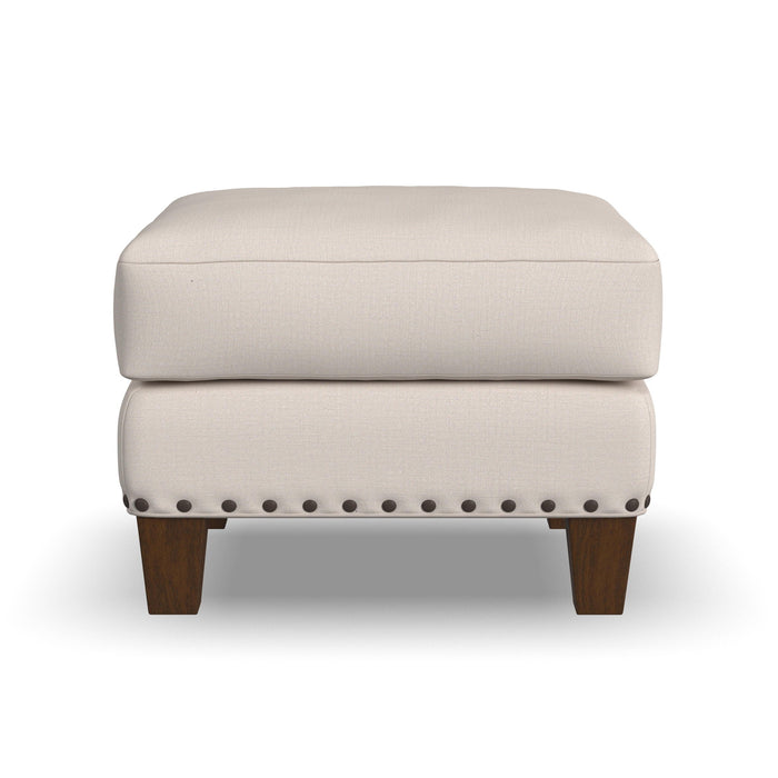 Gianna - Fabric Ottoman With Nailhead Trim
