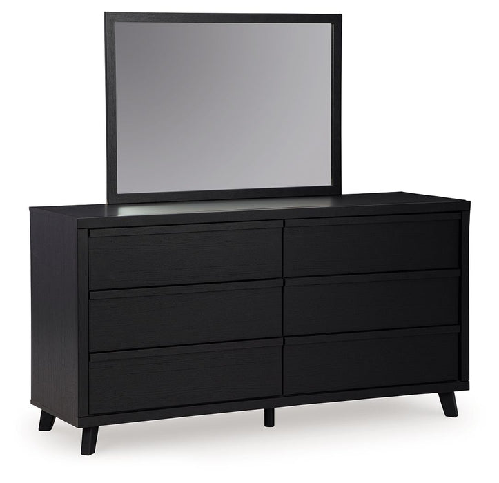 Danziar - Dresser And Mirror - Black