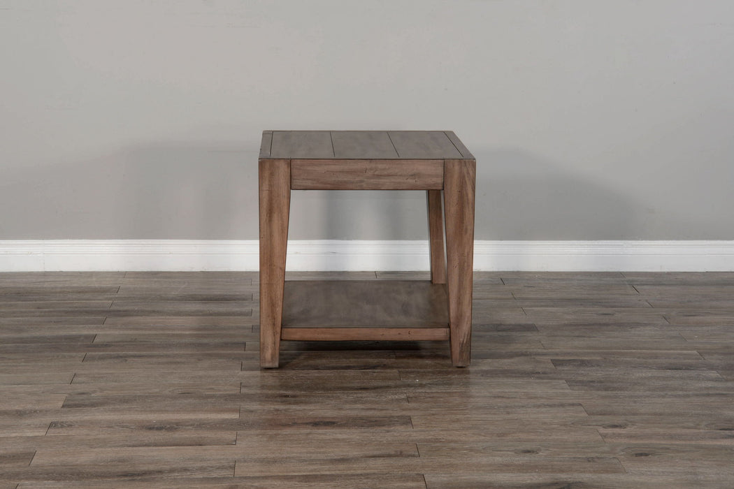 Doe Valley - Mahogany Wood Coffee Table With Casters