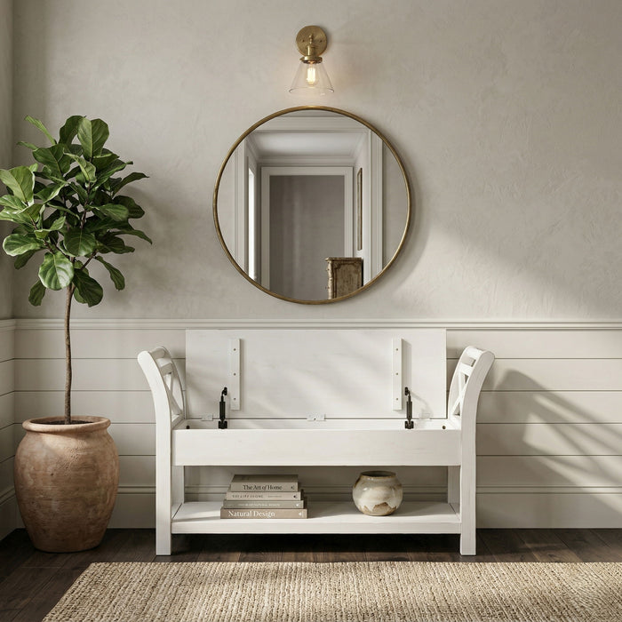 48" Accent Bench With Storage