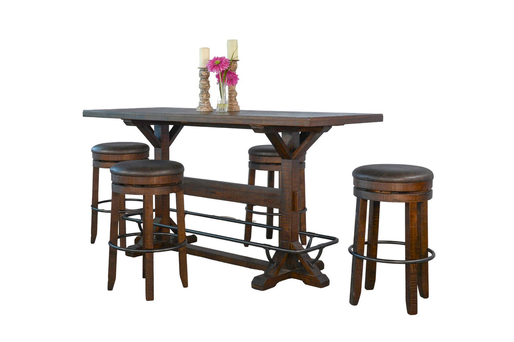 Homestead - Rectangular Pub Table - Tobacco Leaf
